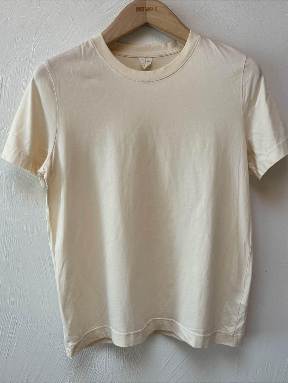 Arket Women’s Short Sleeve Crew Neck Tee in Cream